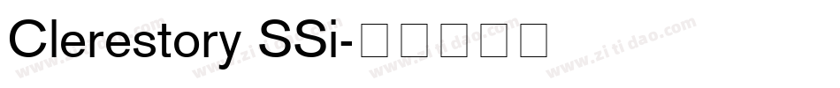 Clerestory SSi字体转换